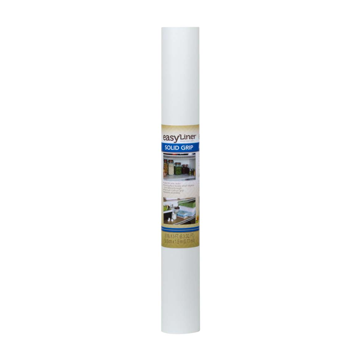 Solid Grip Easy Liner® Brand Shelf Liner - White, 20 in. x 5 ft. Image