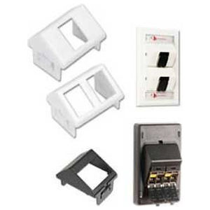 Tera-Max® Adapters for CT Faceplates, 2-Port, White