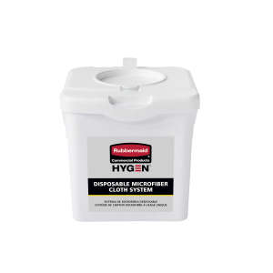 Rubbermaid Commercial, HYGEN™ Disposable Microfiber, 5qt, Charging Bucket, White