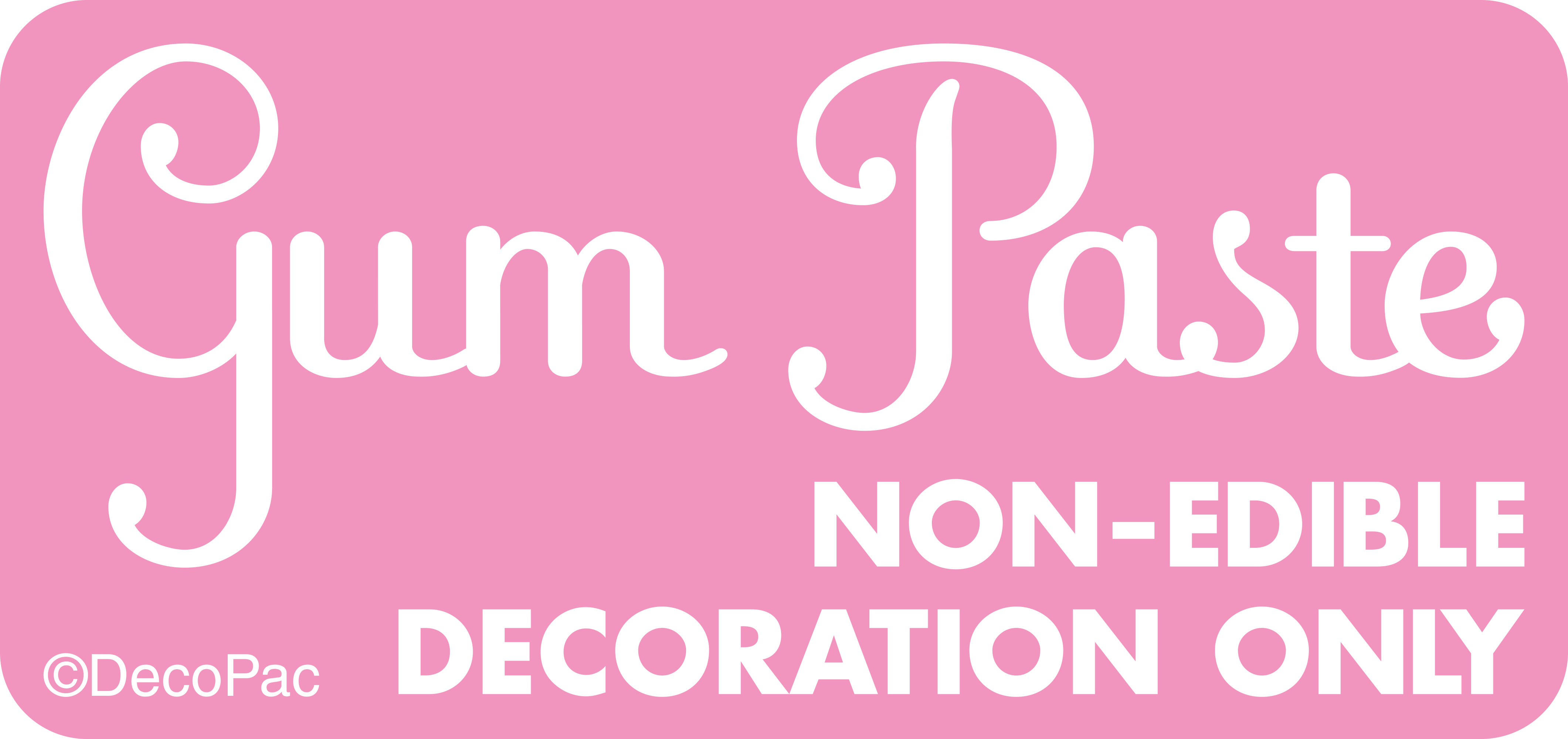 Gum Paste Merchandising Label DecoPac