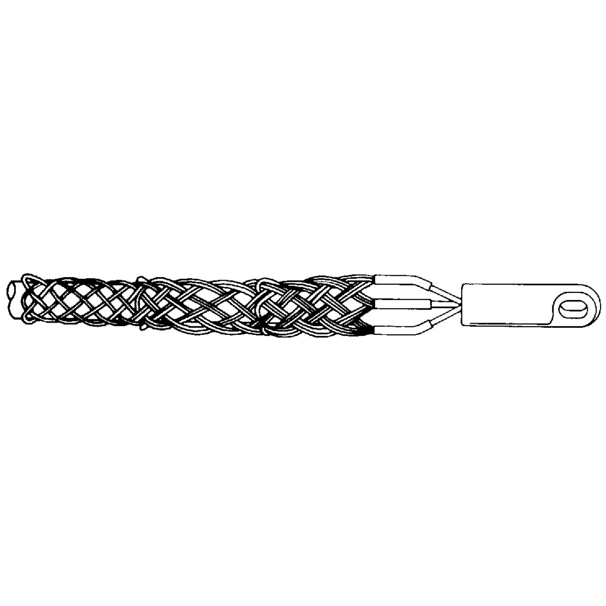 Multiple Strength Basket-Type Pulling Grips with Rotating Forged Eye for Cable Diameter Range .5