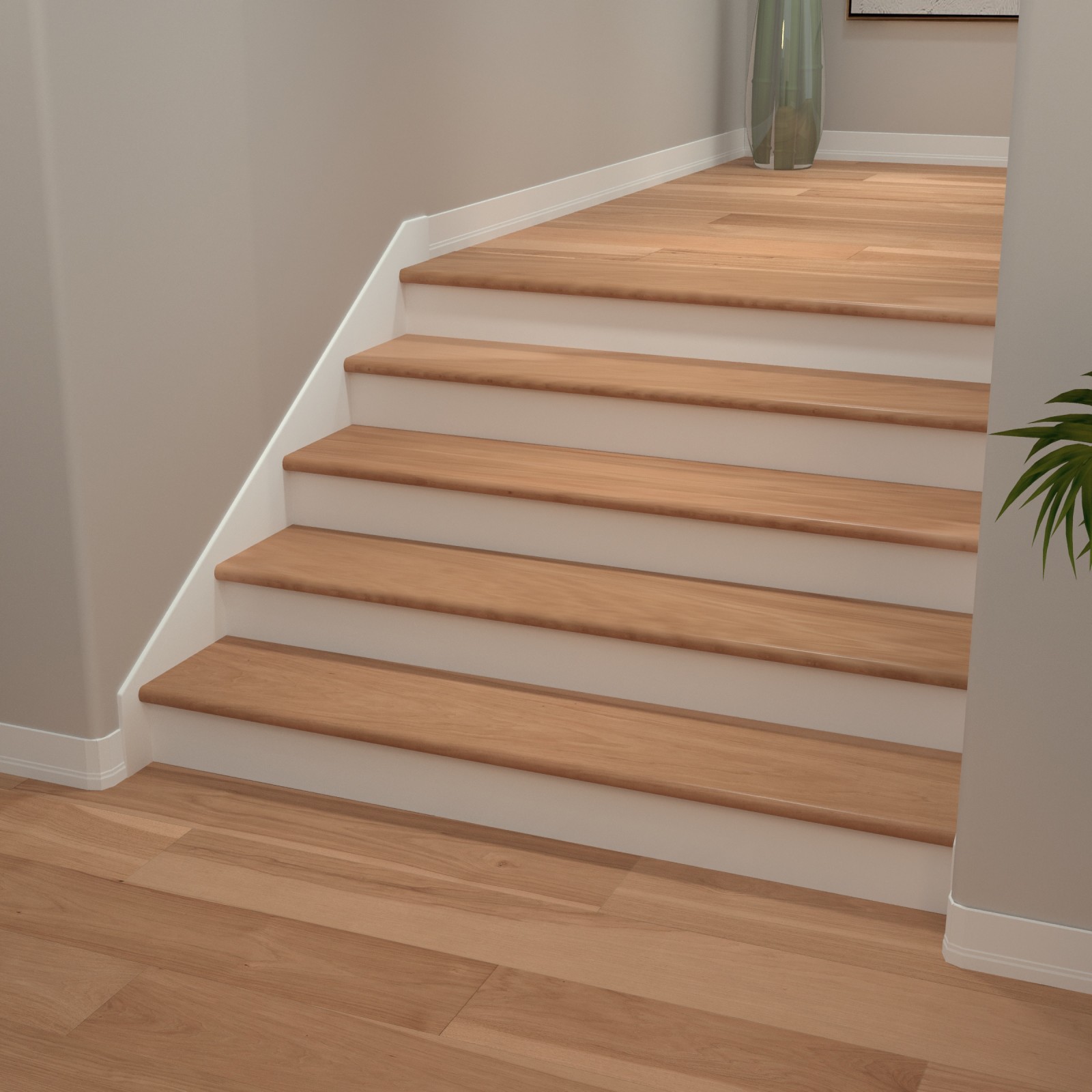 Natural Hickory Stair Tread view 4
