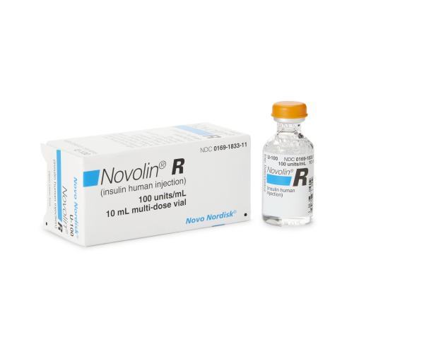 Novolin R Insulin Injection 100u/ml 10ml MDV