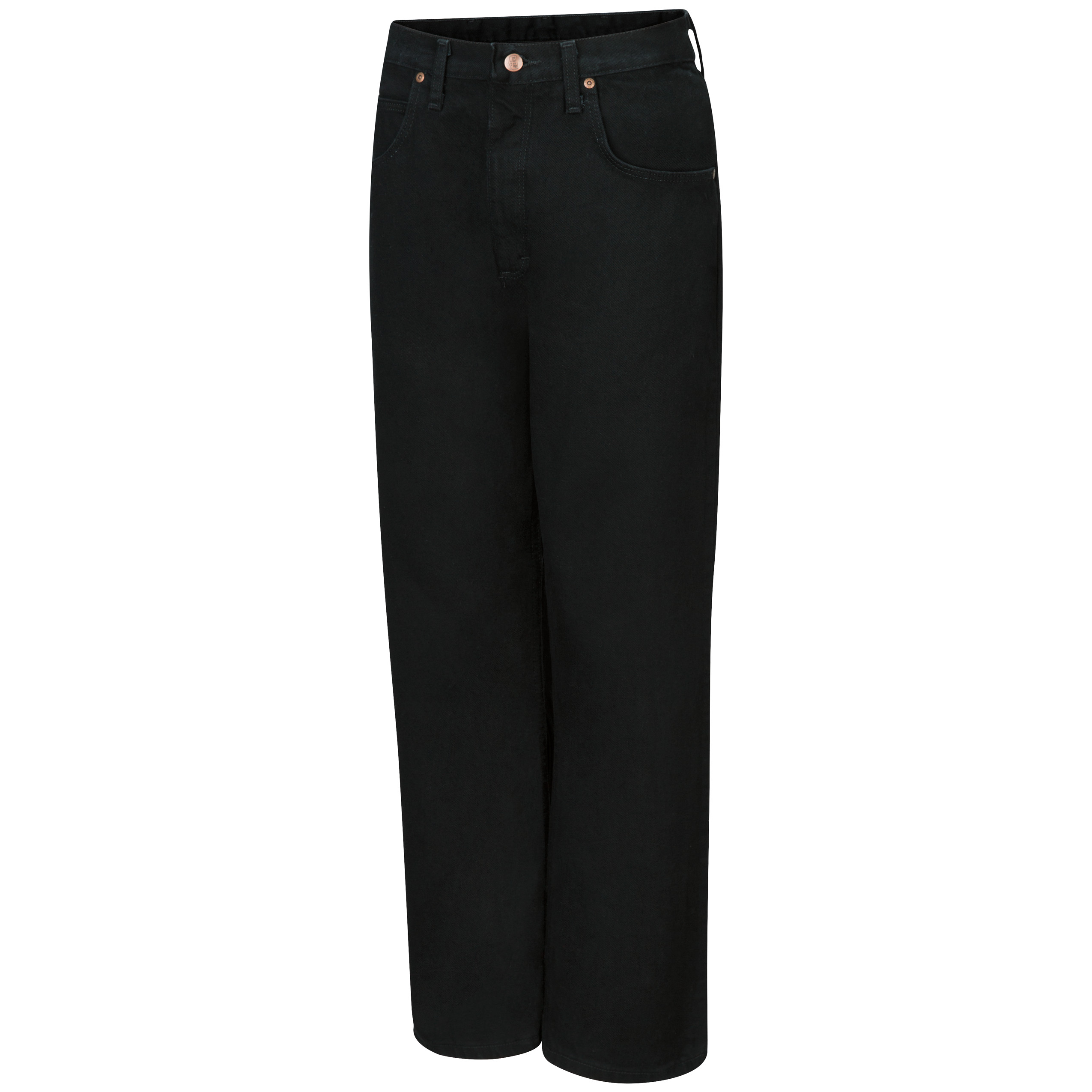 Men‘s Relaxed Fit Black Jean-Red Kap