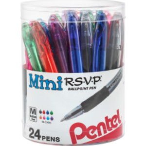 R.S.V.P.&reg; Mini Ballpoint Pens, 24-pack