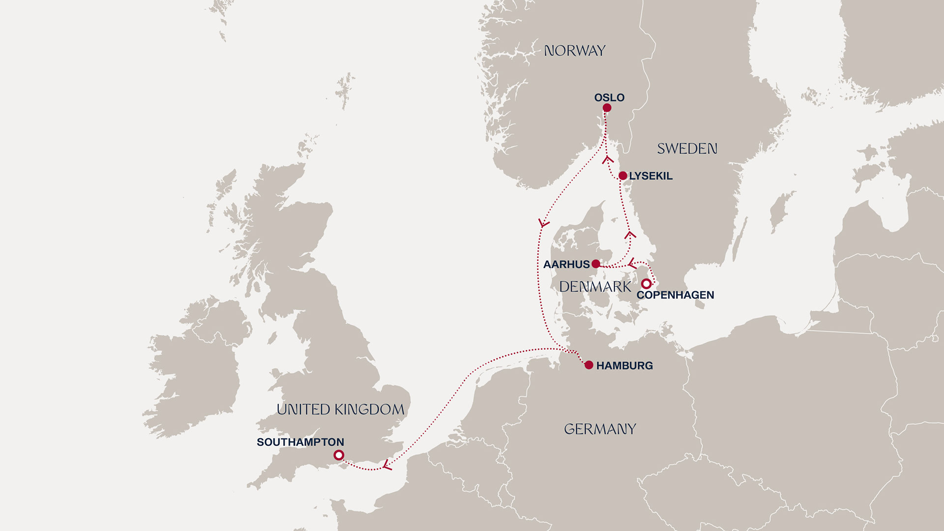 Itinerary map