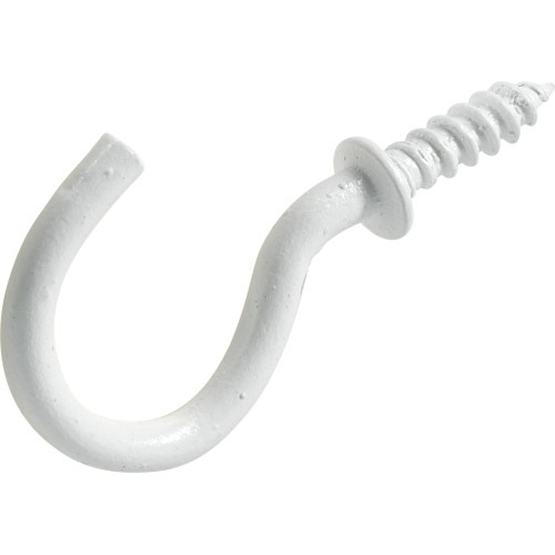 Hillman White Cup Hook 7/8