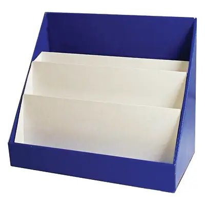 Classroom Keepers Book Shelf, 3-Tiered, Blue, 17