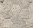 Lotus Silver 11×13 Hexagon Mosaic Polished