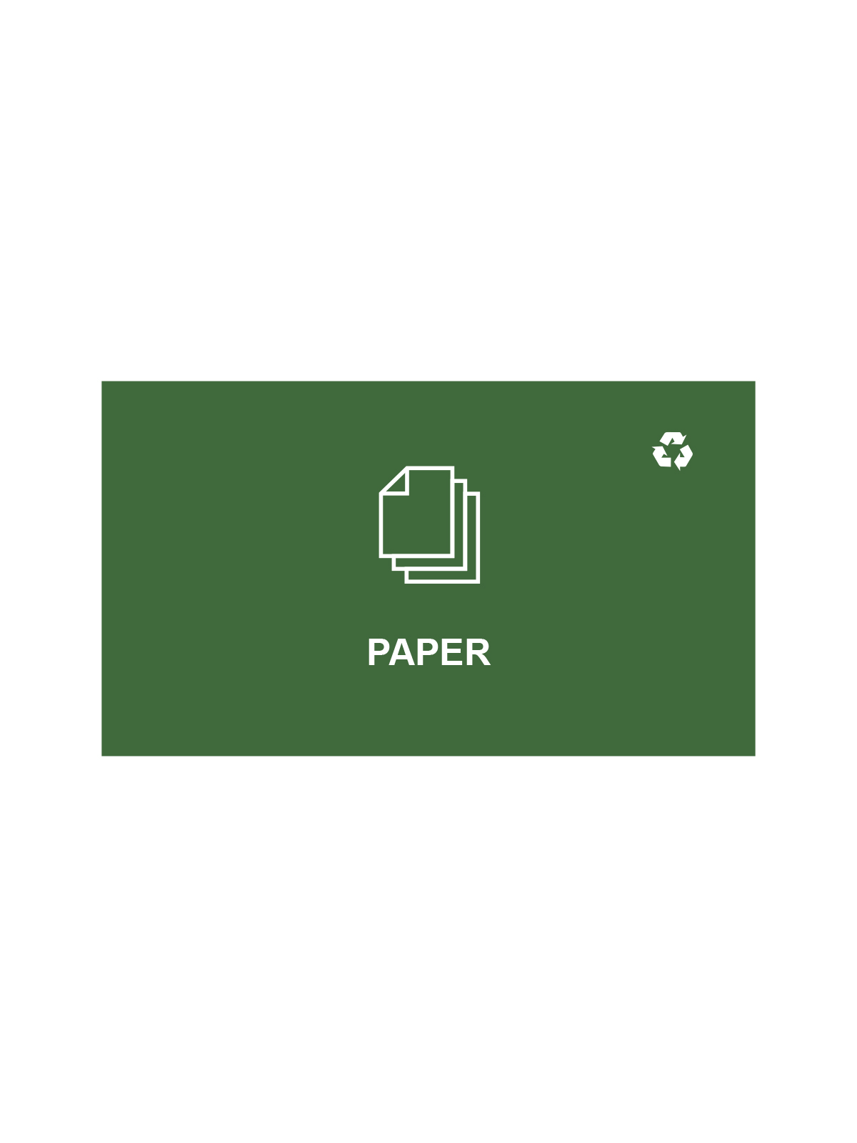 SPECTRUM – Cube Sign – Paper – Green-White