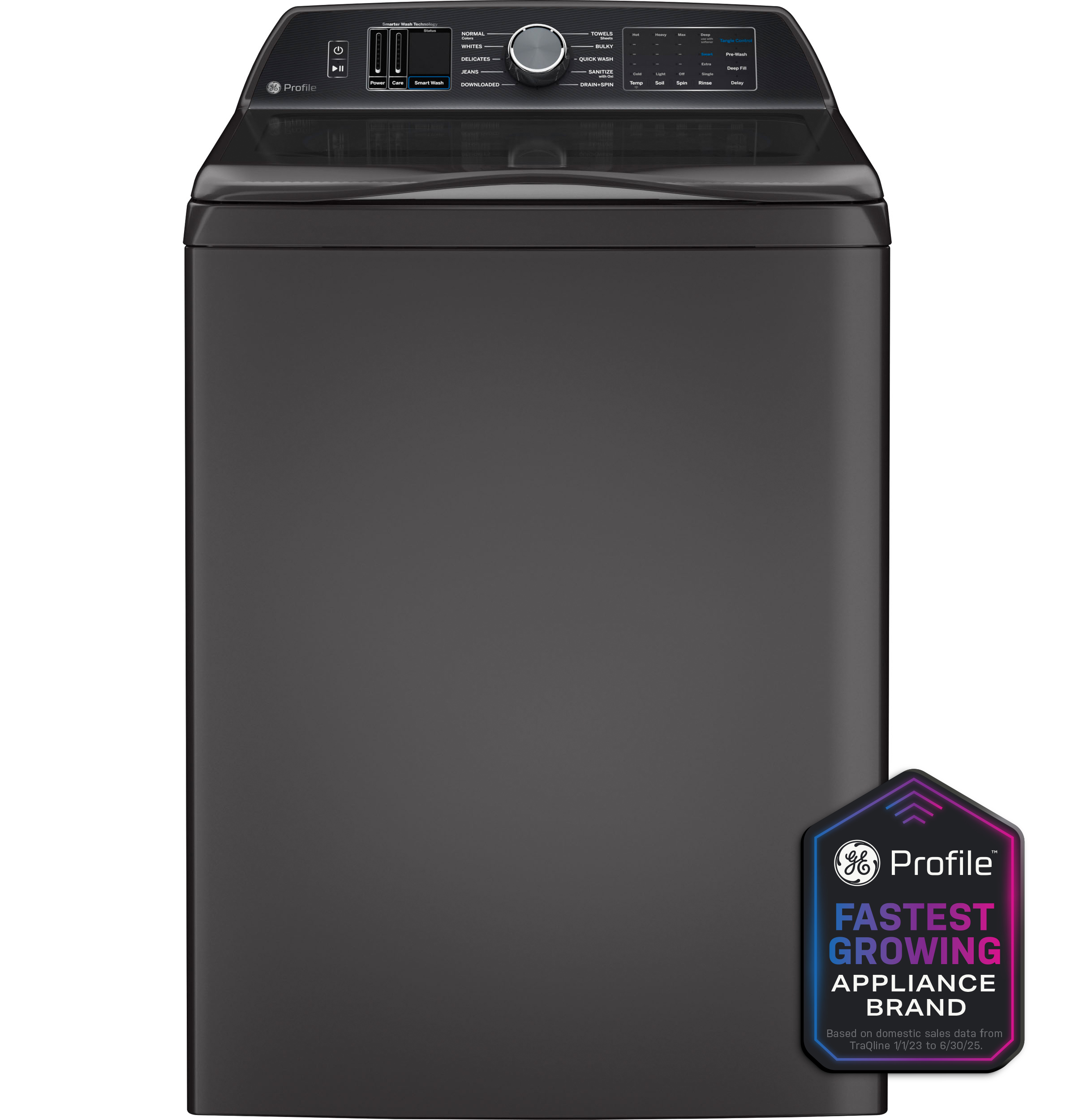 GE Profile™ ENERGY STAR® 5.4  cu. ft. Capacity Washer with Smarter Wash Technology and FlexDispense™