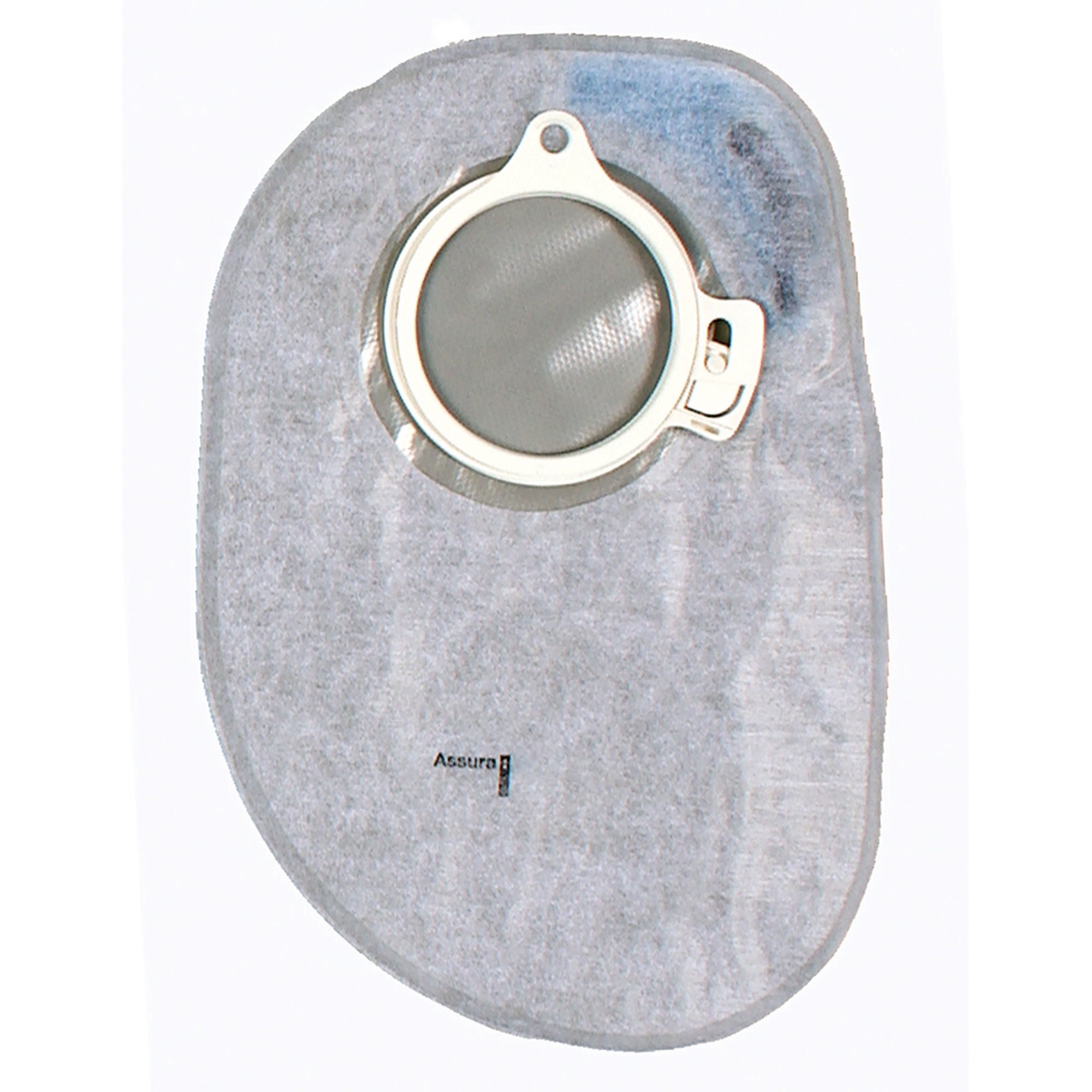 Assura® Two-Piece Closed End Transparent Colostomy Pouch, Red Match