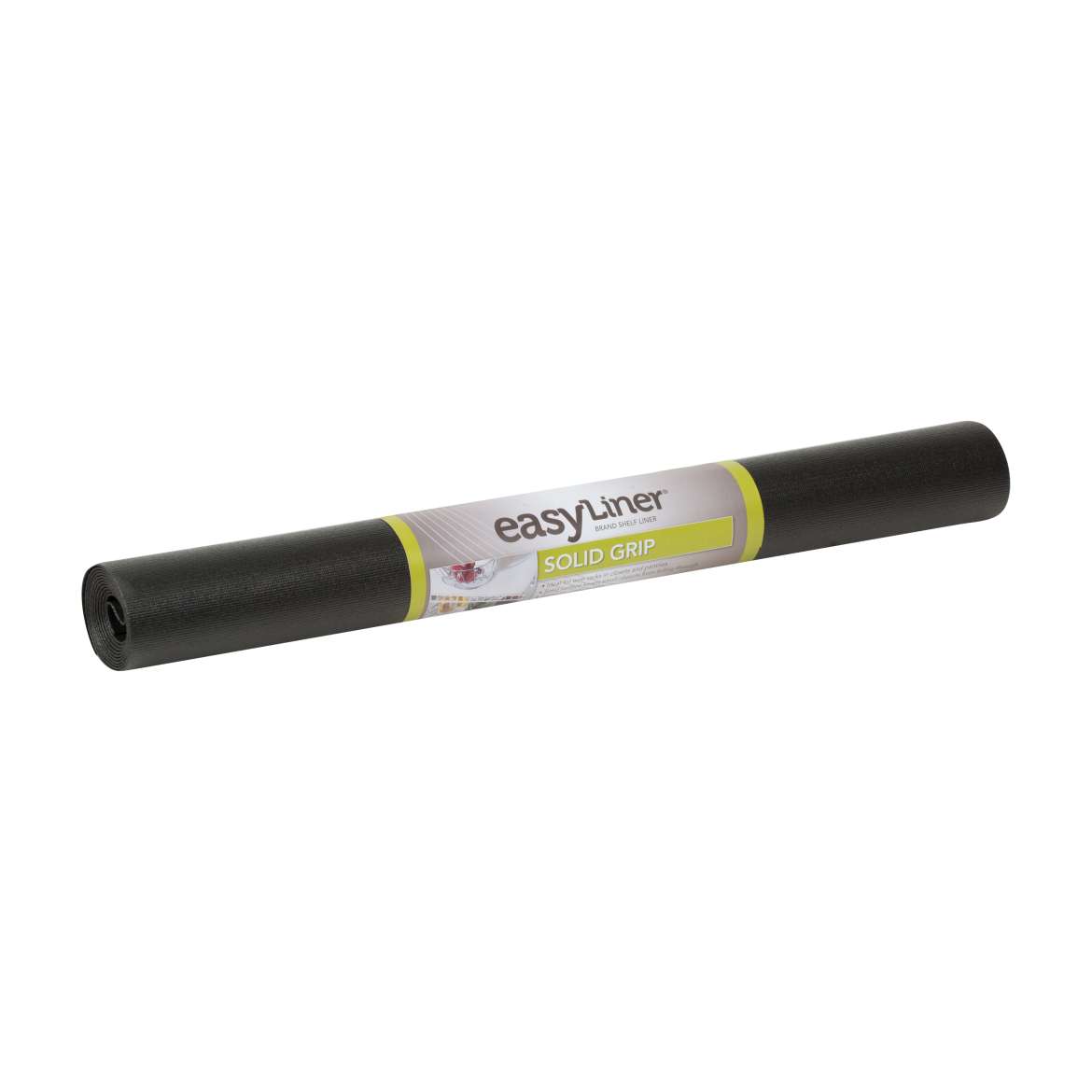 Solid Grip Easy Liner Shelf Liner Black, 4 ft Duck Brand