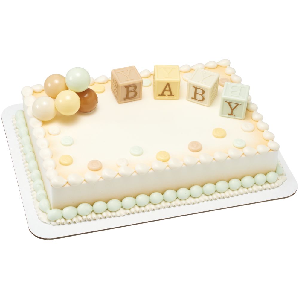 Image Cake Timeless Baby Blocks