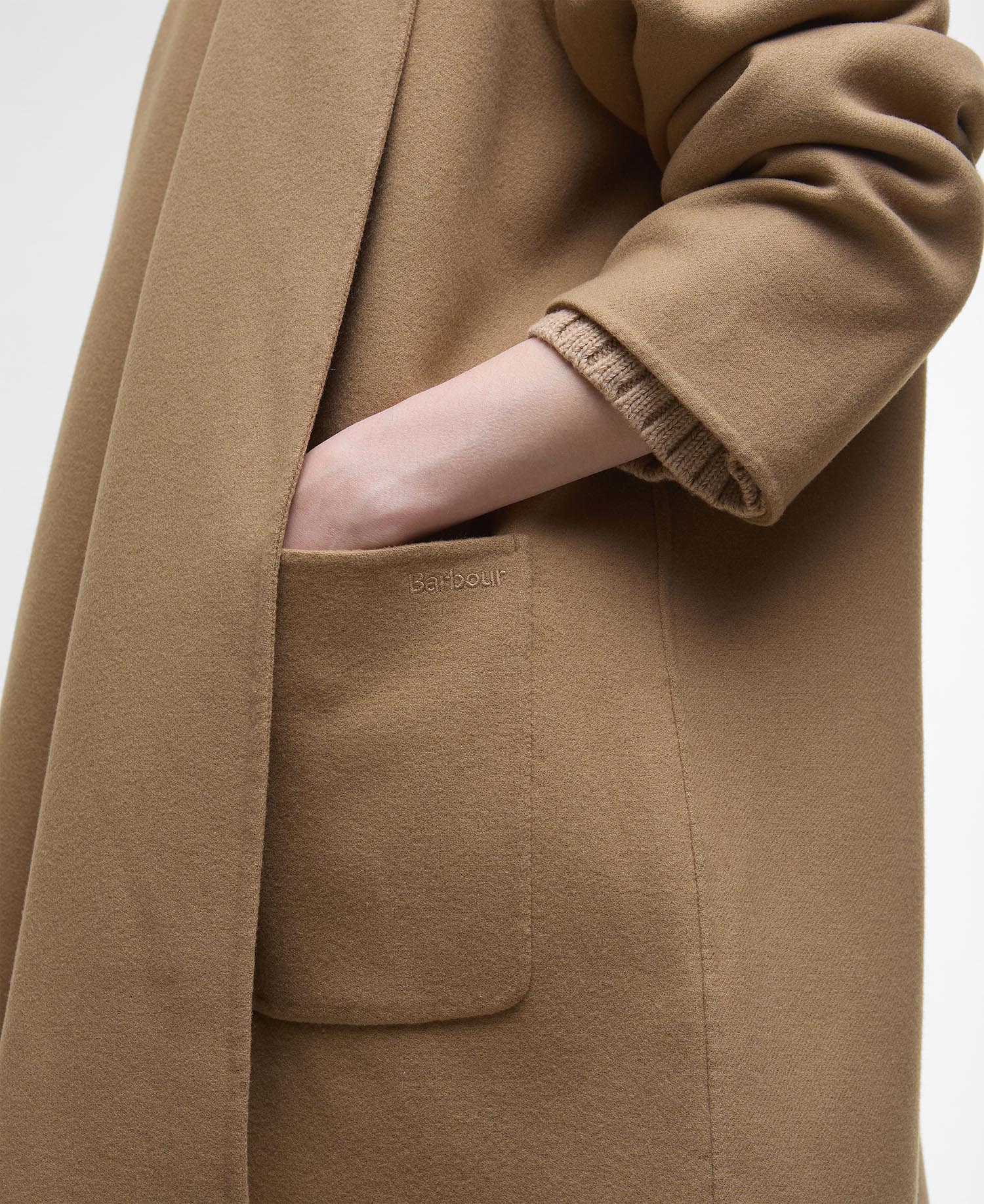 Clementine Wool Scarf Coat image number 5