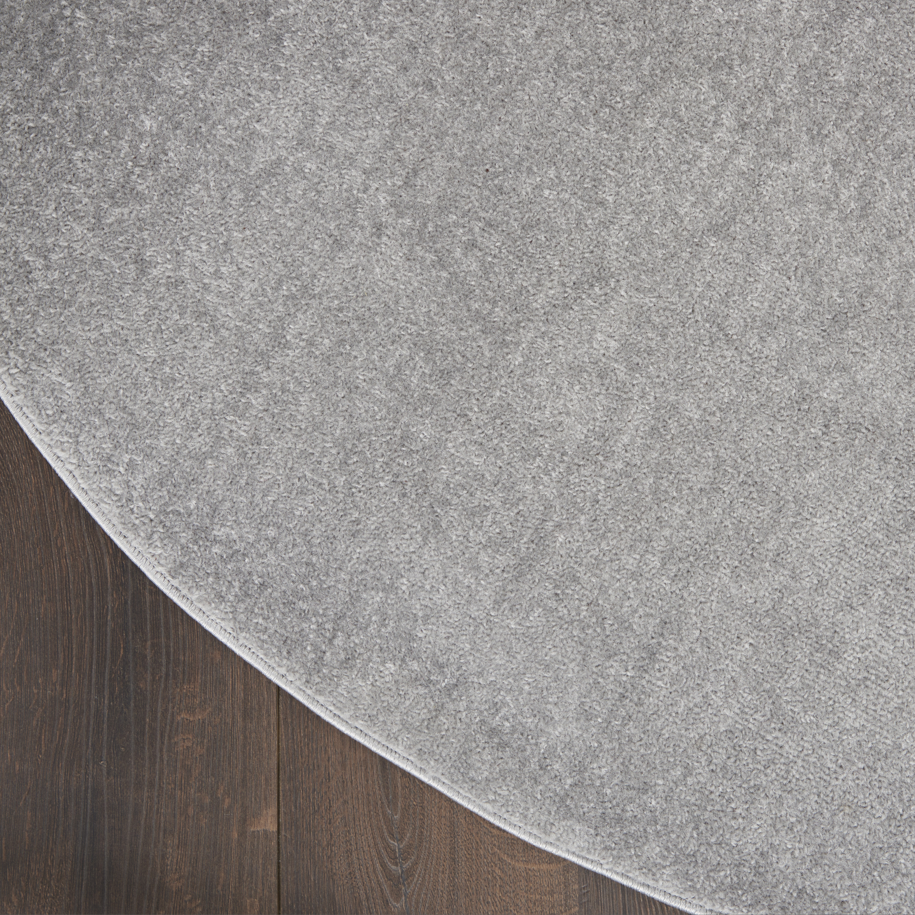Nourison Nourison Essentials 8' x Round Silver Grey Outdoor Rug