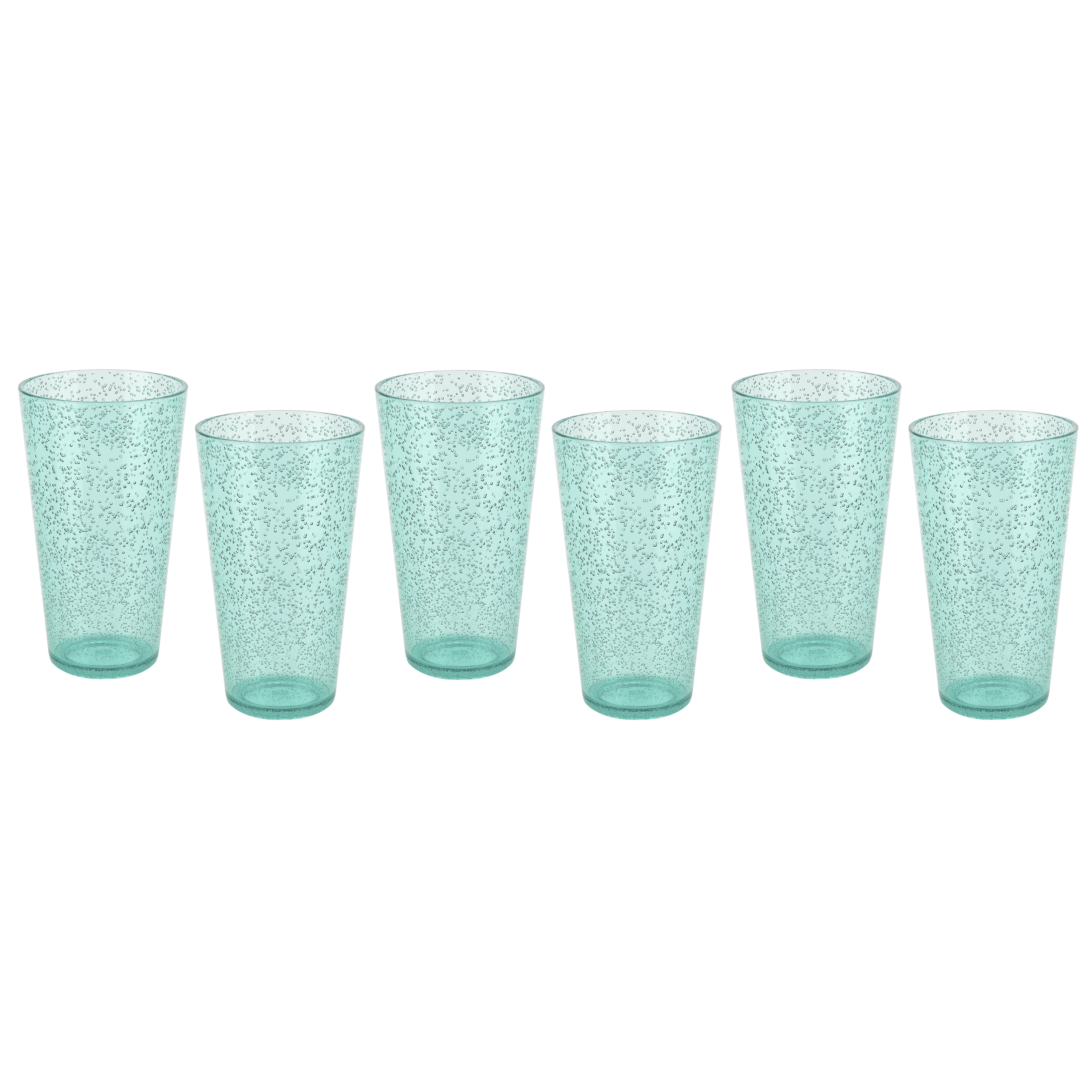 Spritz 23 ounce Highball Glass, Mint, 6-piece set