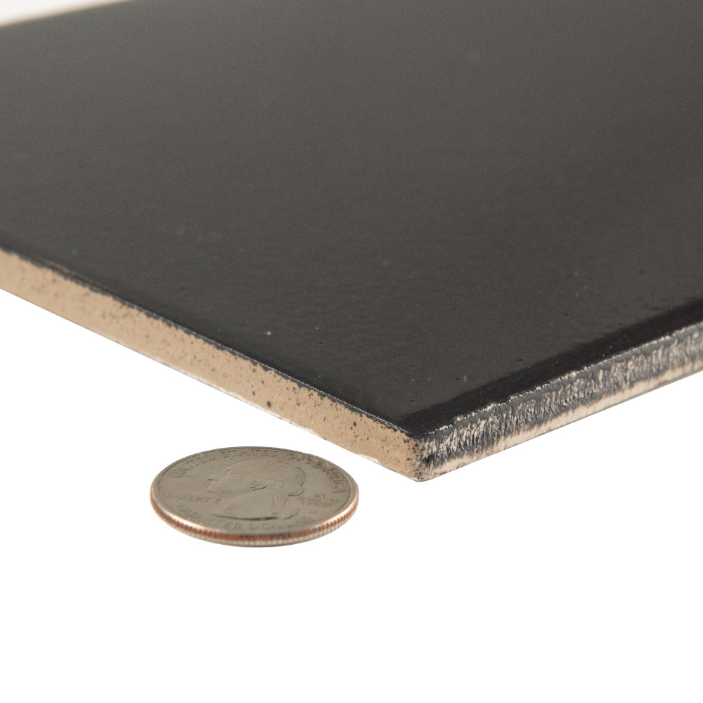 Piscina Glossy Black with BioTech 9-5/8 in. x 19-1/2 in. Porcelain Floor and Wall Tile