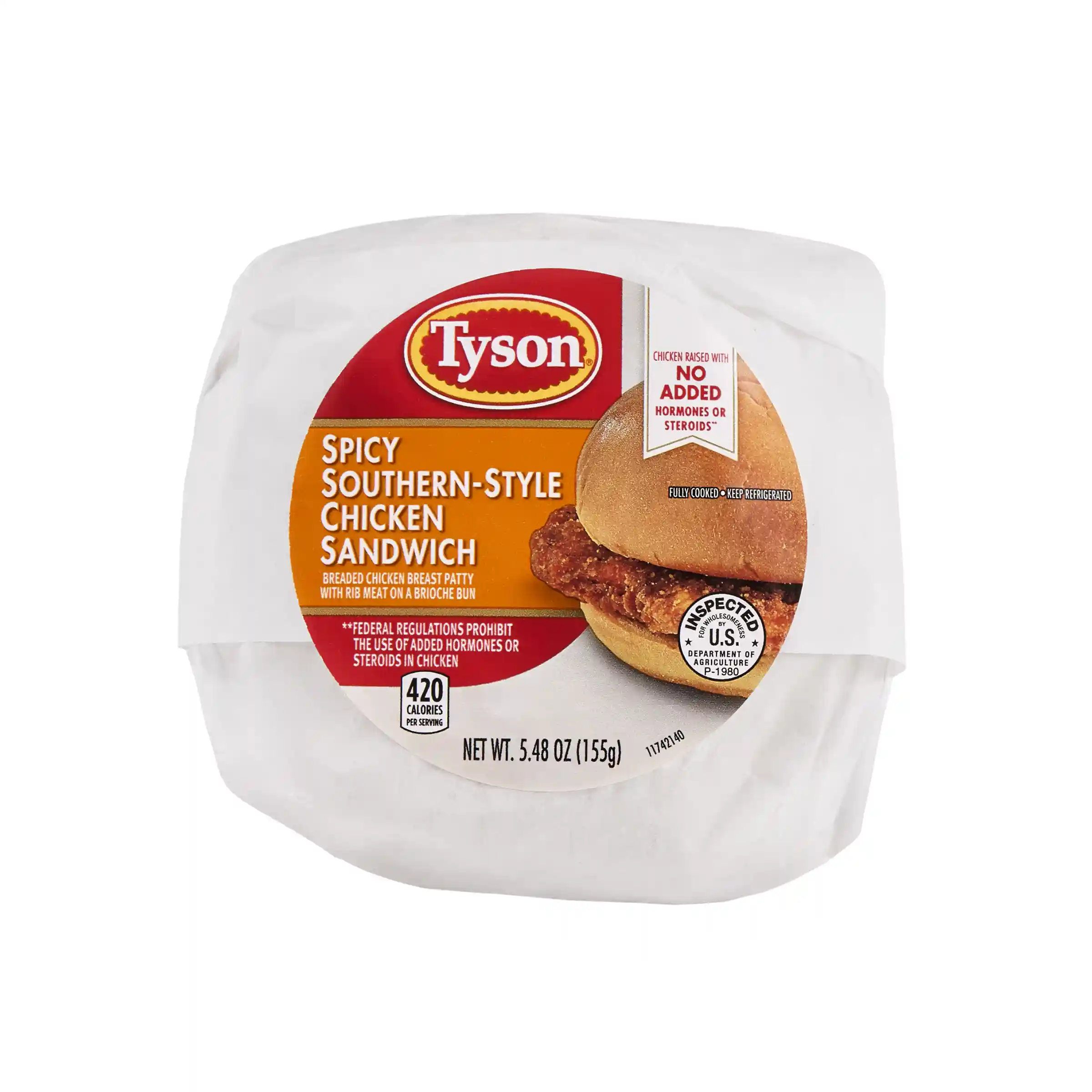 Tyson® Butcher-Wrapped Spicy Southern Style Chicken Sandwich_image_3