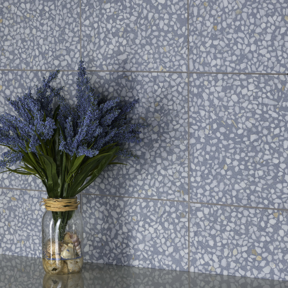 Farnese Amalfi Azul 11.5x11.5 Square Porcelain Floor and Wall Digital Pattern