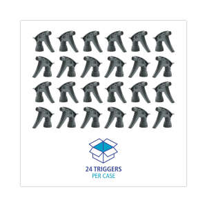 Boardwalk, Chemical-Resistant Trigger Sprayer 320CR, 7.25" Tube, Fits 16 Oz Bottles, Gray