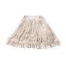 Rubbermaid Commercial, Super Stitch, Blend Looped-End Wet Mop Head with 1" Headband, 20 oz, White
