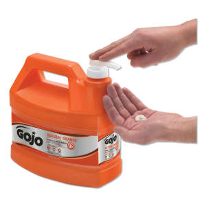 Gojo, NATURAL* ORANGE™ Pumice Hand Cleaner Gel Soap,  1 gal Bottle