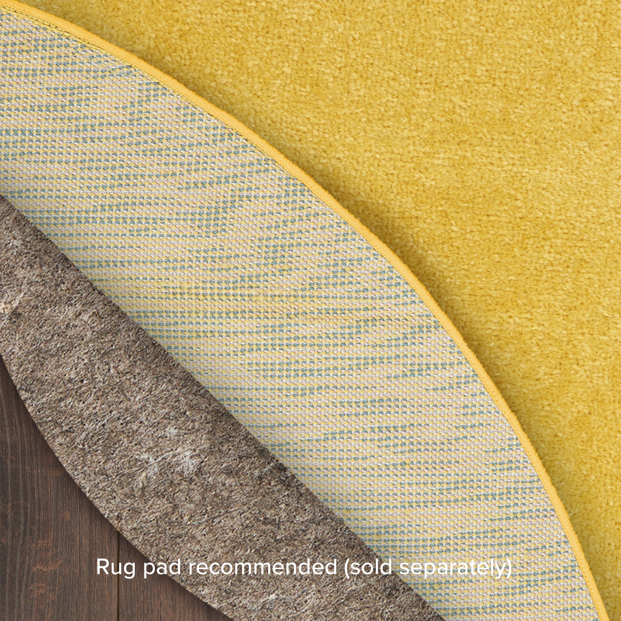 Nourison Nourison Essentials 4' x Round Yellow Outdoor Rug