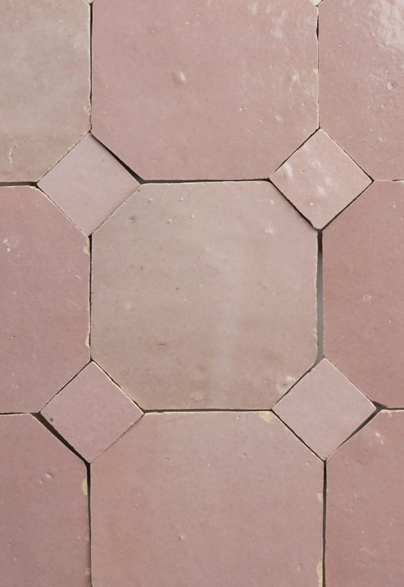 pink tiles arranged in a pattern.