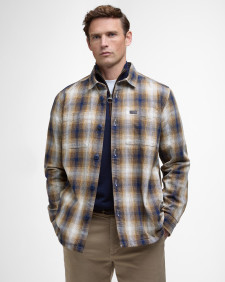 Sandside Check Overshirt Classic Navy