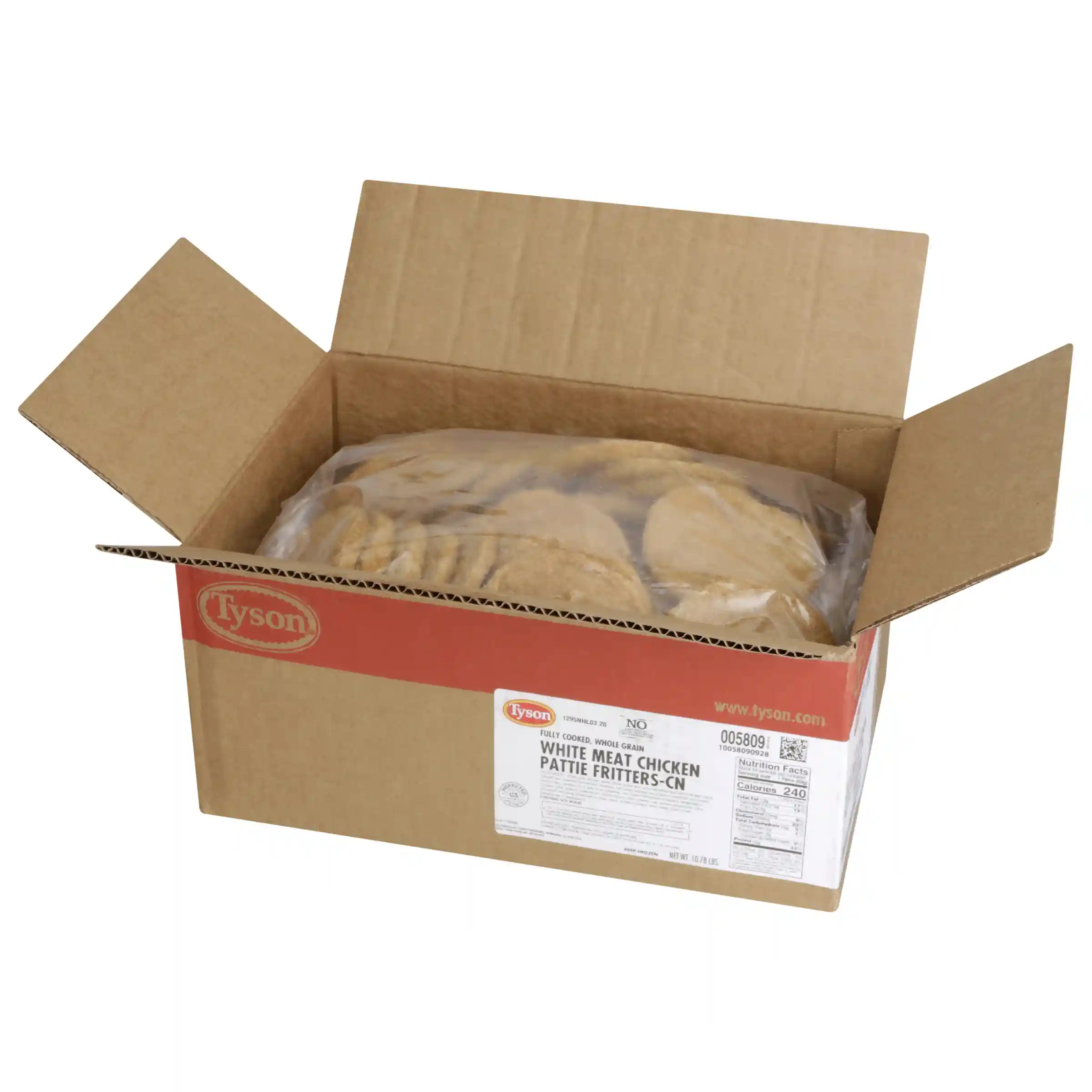 Tyson® Fully Cooked Whole Grain Breaded Chicken Breast Patties, CN, 3.19 oz. _image_4