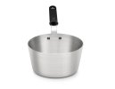 3 ¾-quart Wear-Ever® tapered aluminum saucepan with natural finish and silicone handle