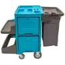 Hillyard, Trident, Housekeeping Cart, Blue