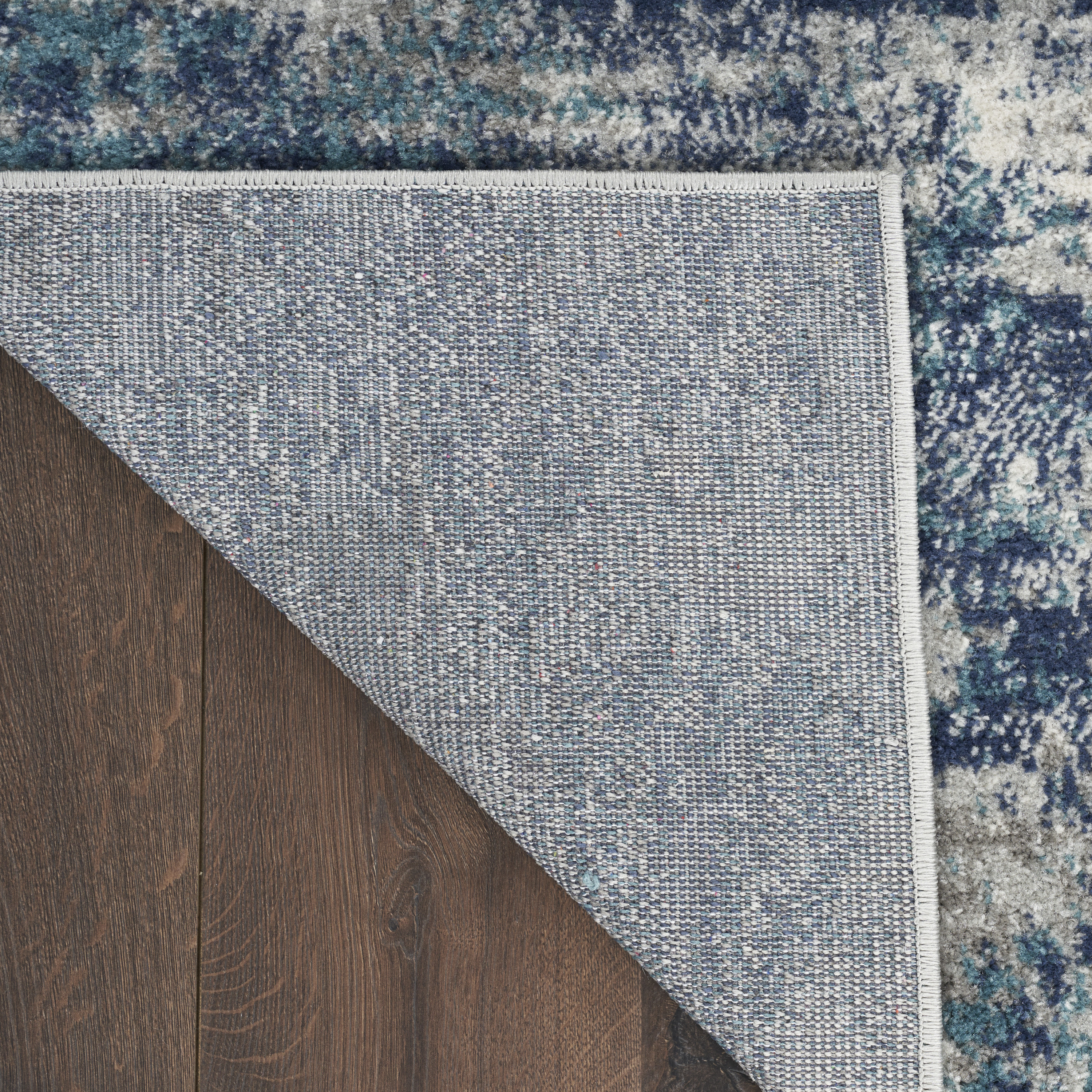 Nourison Passion 5'3" x 7'3" Ivory Teal Modern Indoor Rug