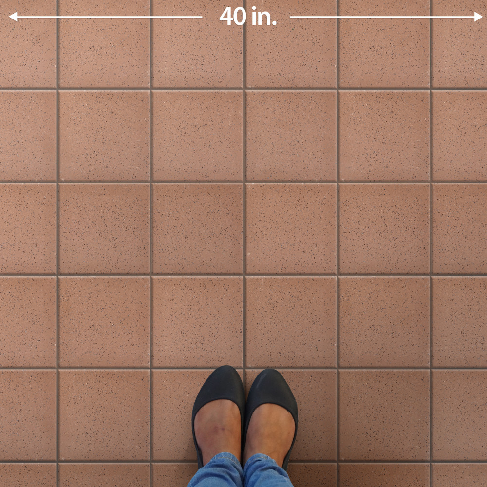 Lincoln Quarry Abrasive Mayflower Red 7-5/8 in. x 7-5/8 in. Ceramic Floor and Wall Tile