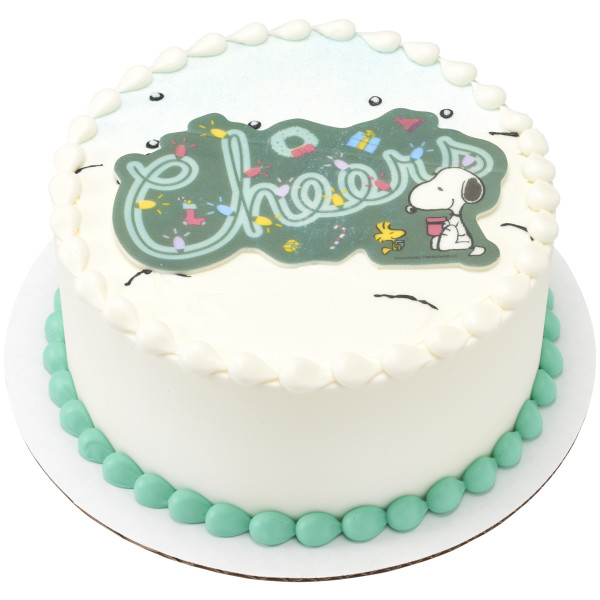 Peanuts® Snoopy® Christmas Medallions SugarStyle® Edible Decorations