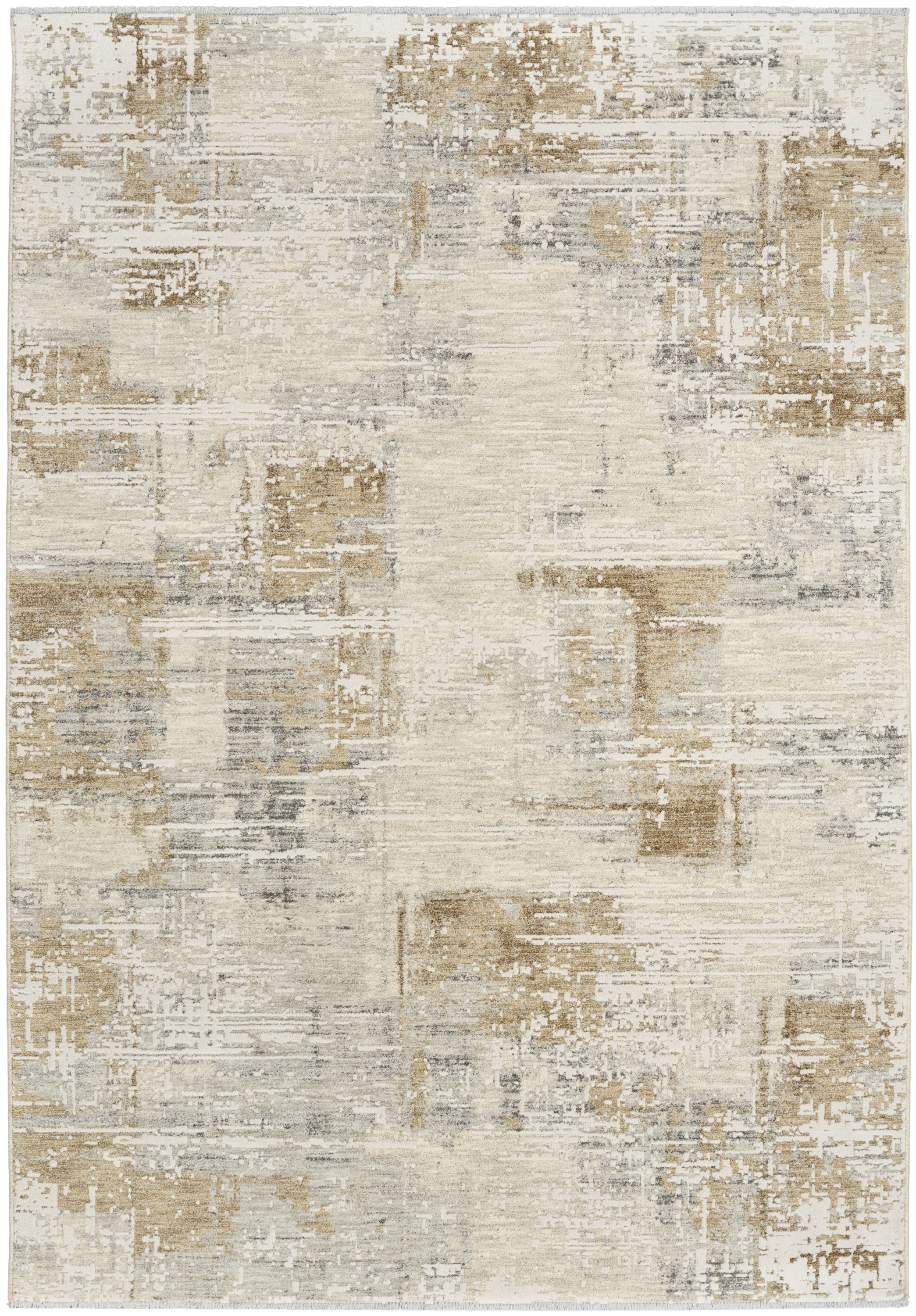Calvin Klein CK078 Summit 5'3" x 7'9" Ivory Multicolor Modern Indoor Rug