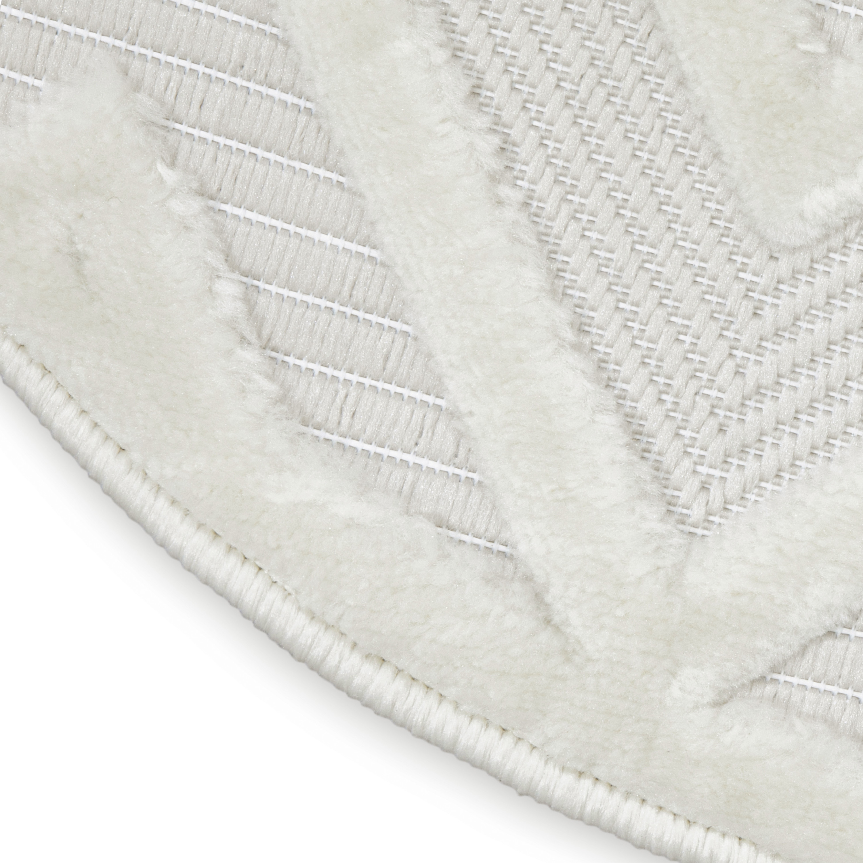 Nourison Versatile 10' x Round Ivory White Modern Rug
