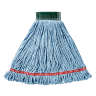 Rubbermaid Commercial, Web Foot®, Blend Looped-End Wet Mop Head with 5" Headband, 20 oz, Blue