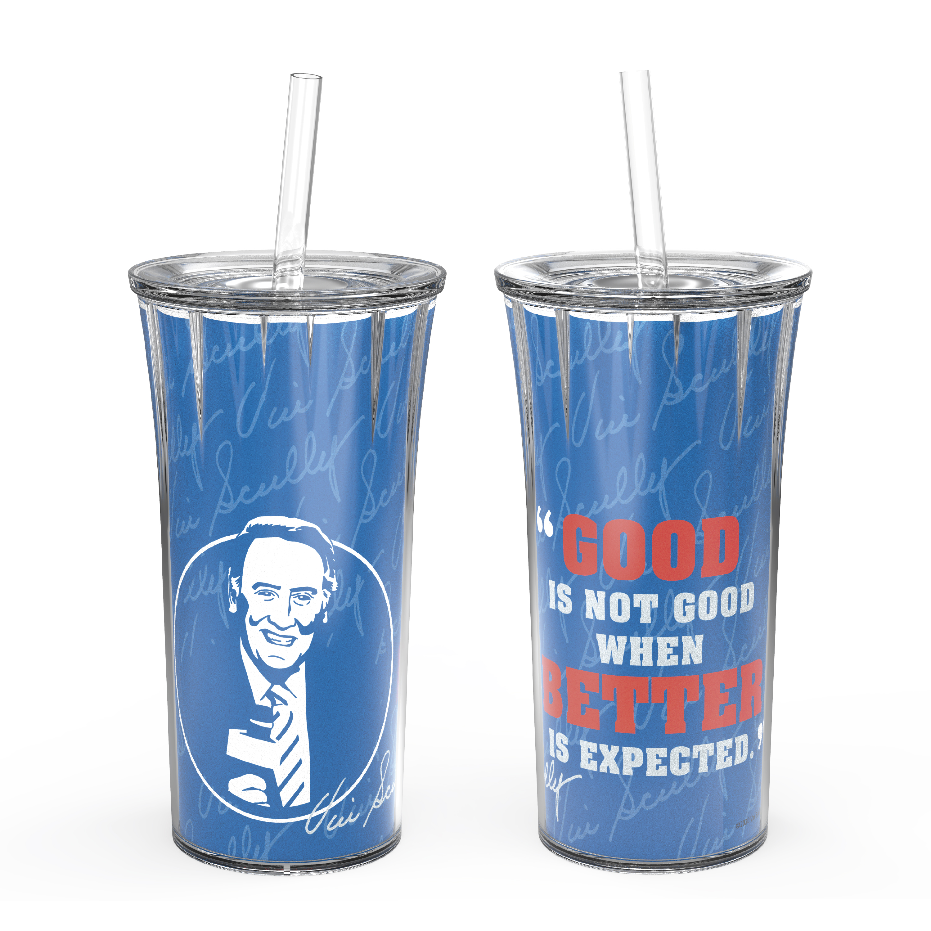 Zak Hydration 20 ounce Insulated Tumbler, Vin Scully, 2-piece set slideshow image 1