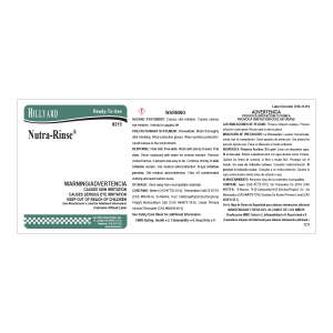 Label RTU 219 Nutra-Rinse