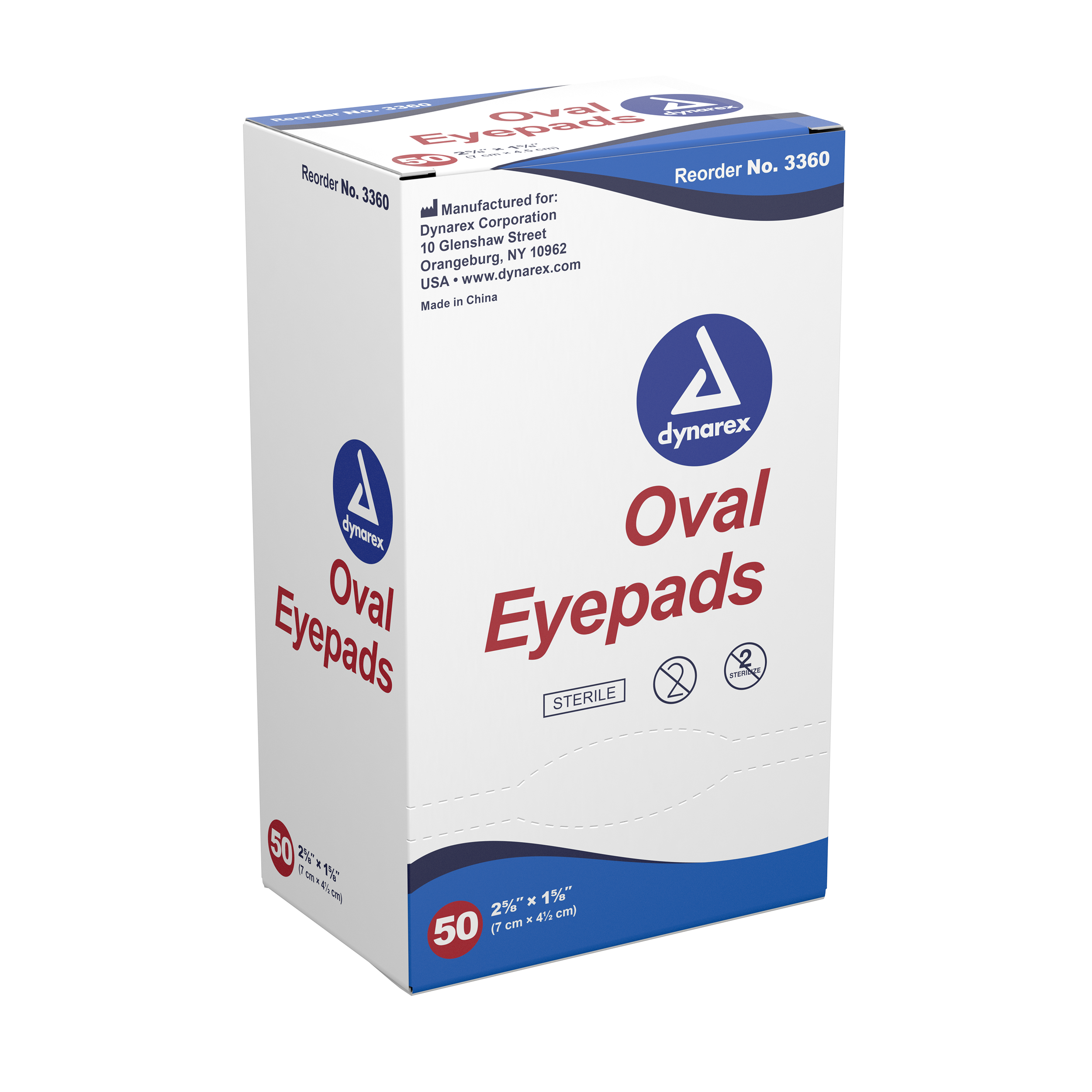 Oval Eye Pads — Sterile, 1 ⅝
