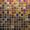 Muse Bronze Irid 1×1 Straight Set Mosaic