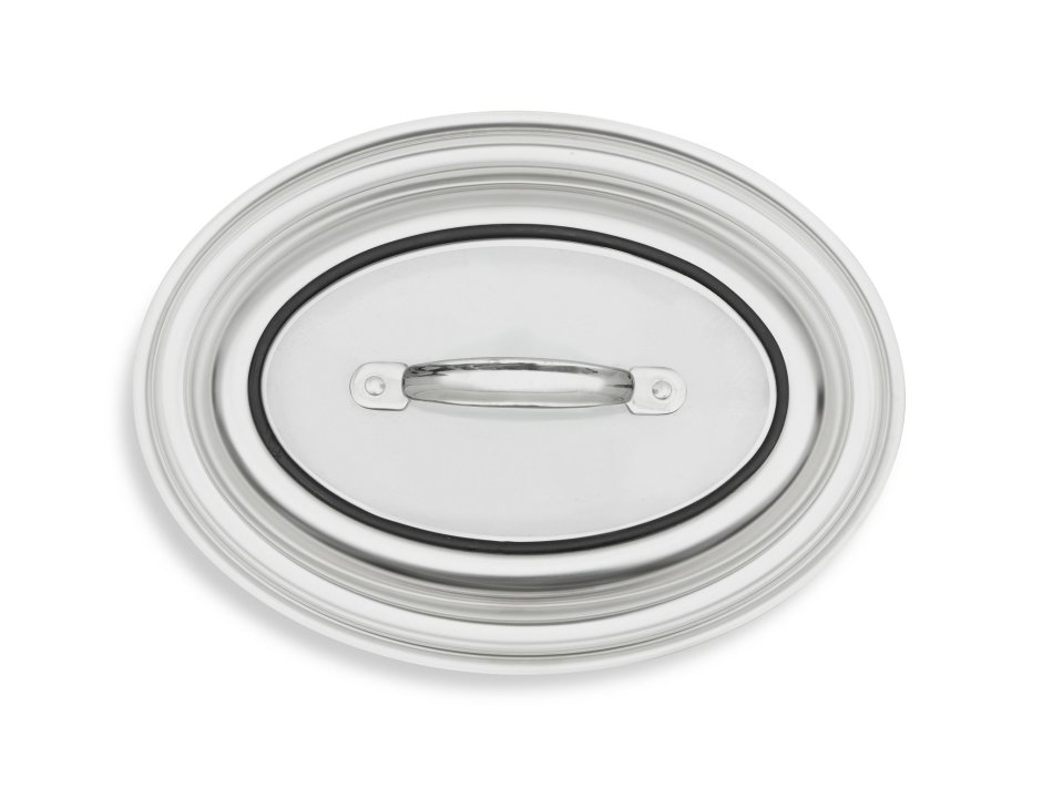 Miramar® glass lid for 10-inch oval au gratin food pan