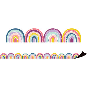 Oh Happy Day Rainbows Magnetic Border, 24 Feet