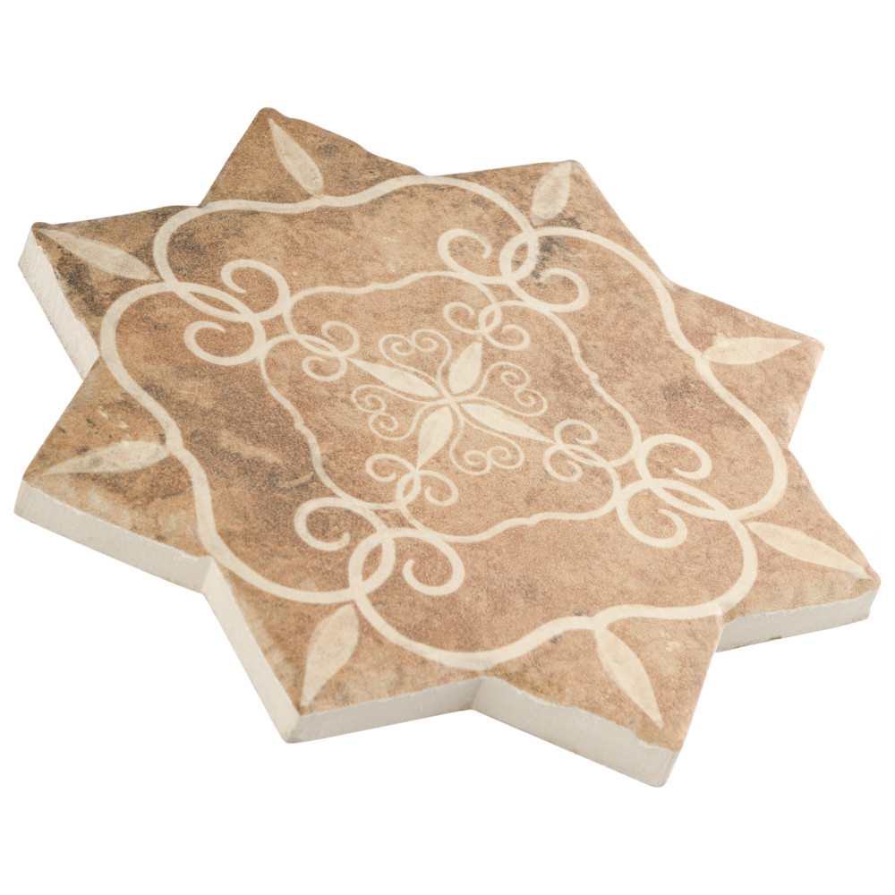 Tech Land Star Fire Temple 6 in. x 6 in. Porcelain Floor and Wall Tile