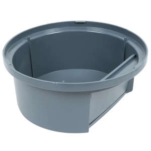 Rubbermaid Commercial, BRUTE, Dome, Resin, 44 gal, Gray, Receptacle Lid