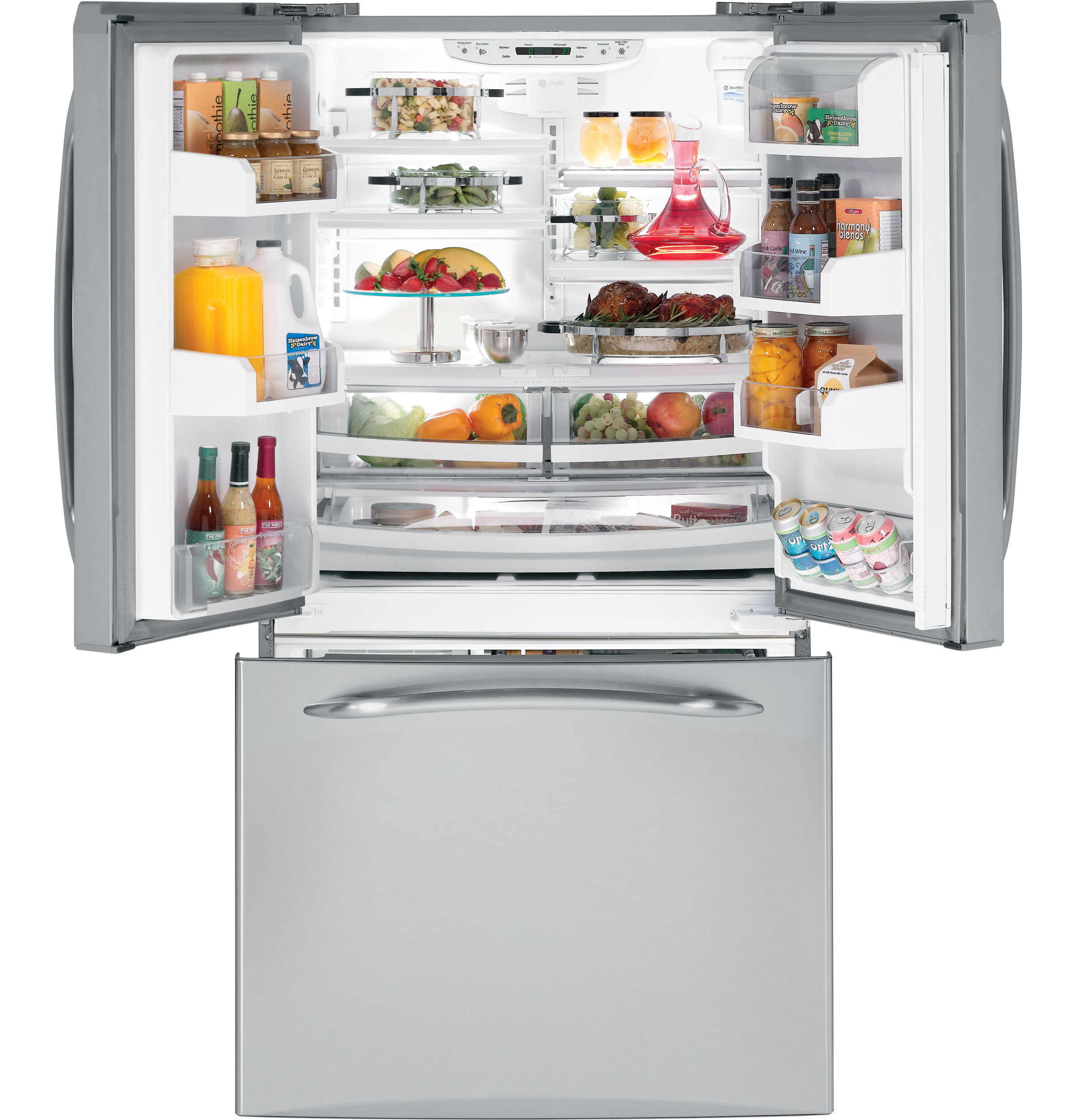 GE Profile™ ENERGY STAR® 20.8 Cu. Ft. French-Door Refrigerator with Icemaker