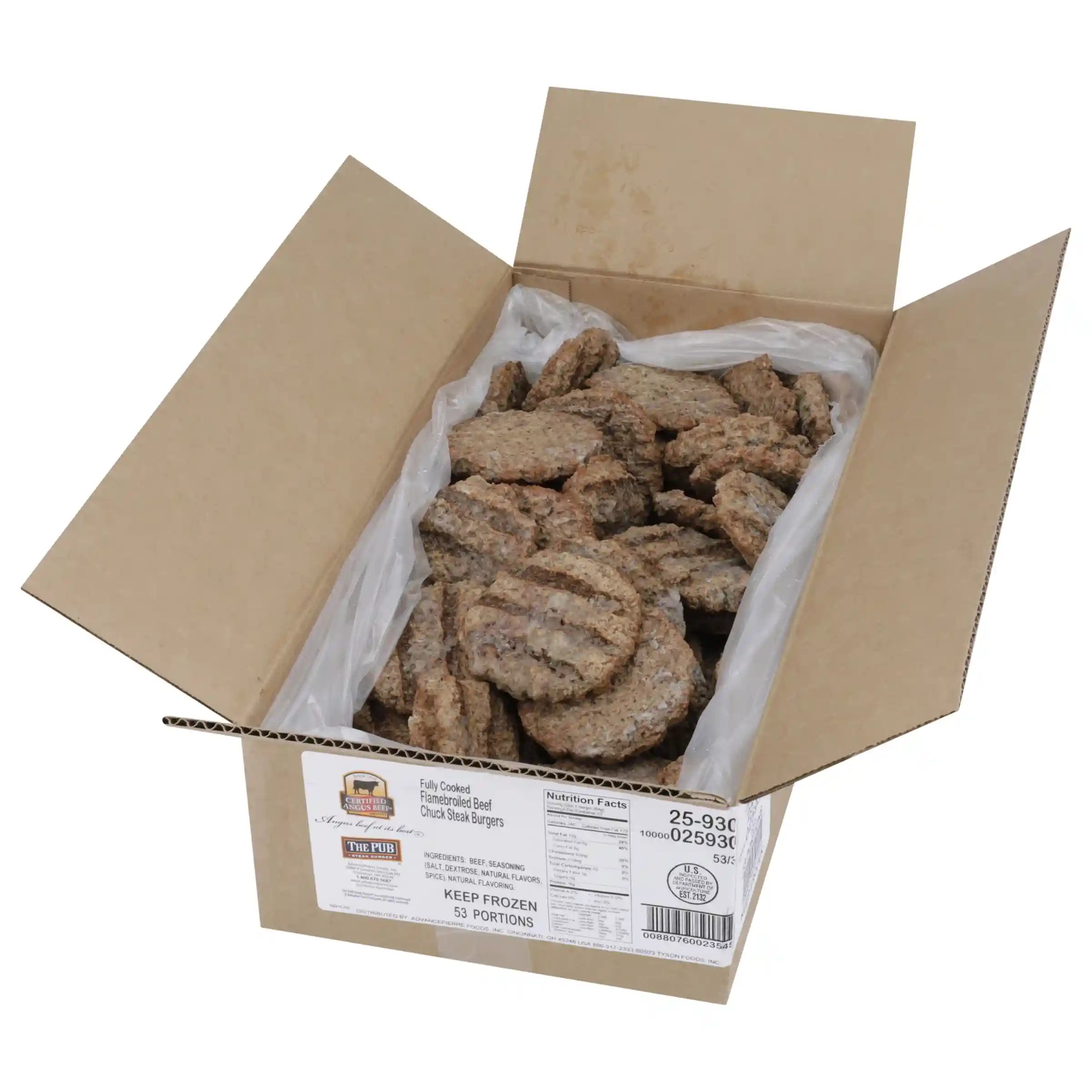 The PUB® Certified Angus Beef® Brand Flame Grilled Beef Steak Burger, 3 oz_image_4