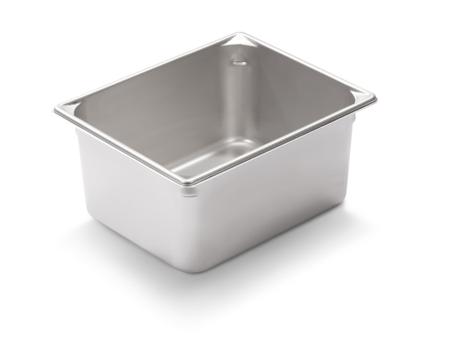 Half-size 6-inch-deep Super Pan V® stainless steel steam table pan